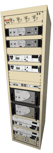 National Enroute/Terminal V1 RCAG 50W U/V 4348 Rack Configuration